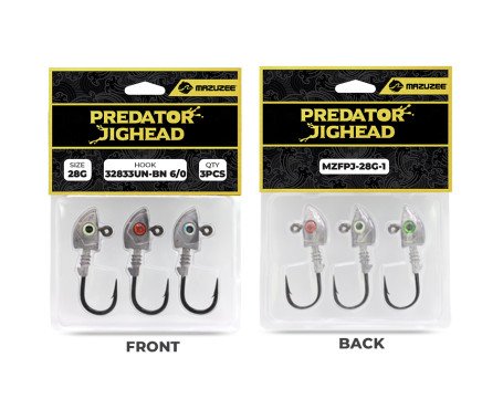 AQUA MARINE - Predator Jighead - 28G (Hook: 32833UN-BN 6/0)